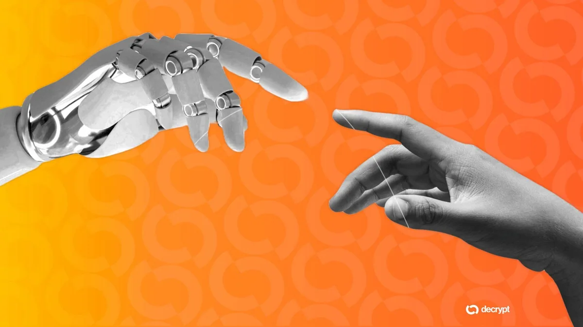 Рекламный щит Build American AI на фоне дата-центра в США