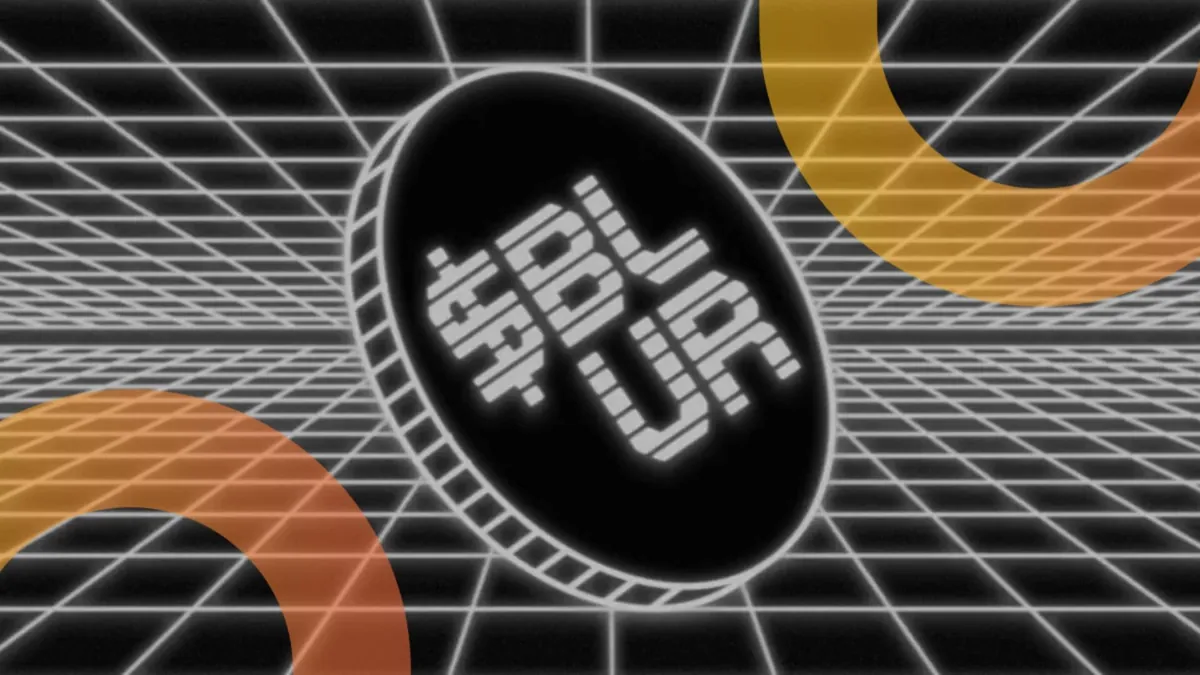 Логотип маркетплейса Blur на фоне темного интерфейса