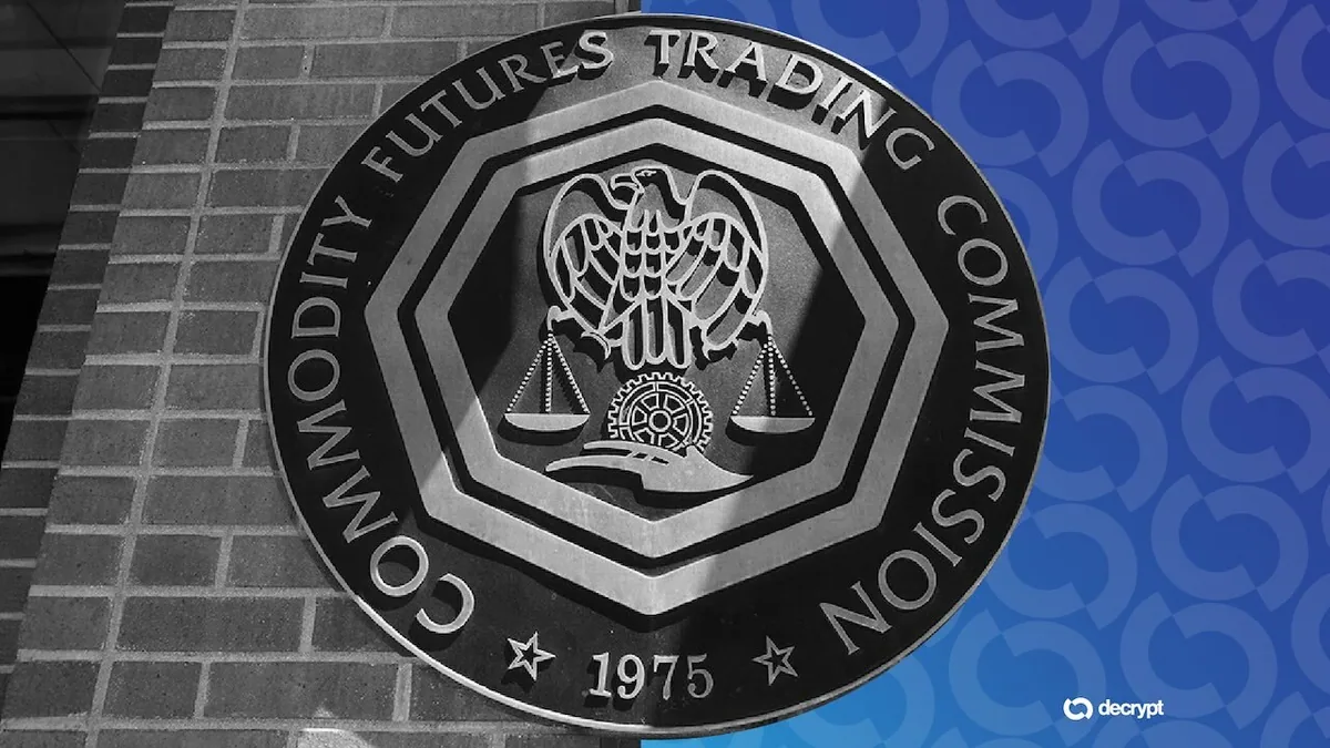 Логотип CFTC на фоне биржевых графиков и спортивных ставок
