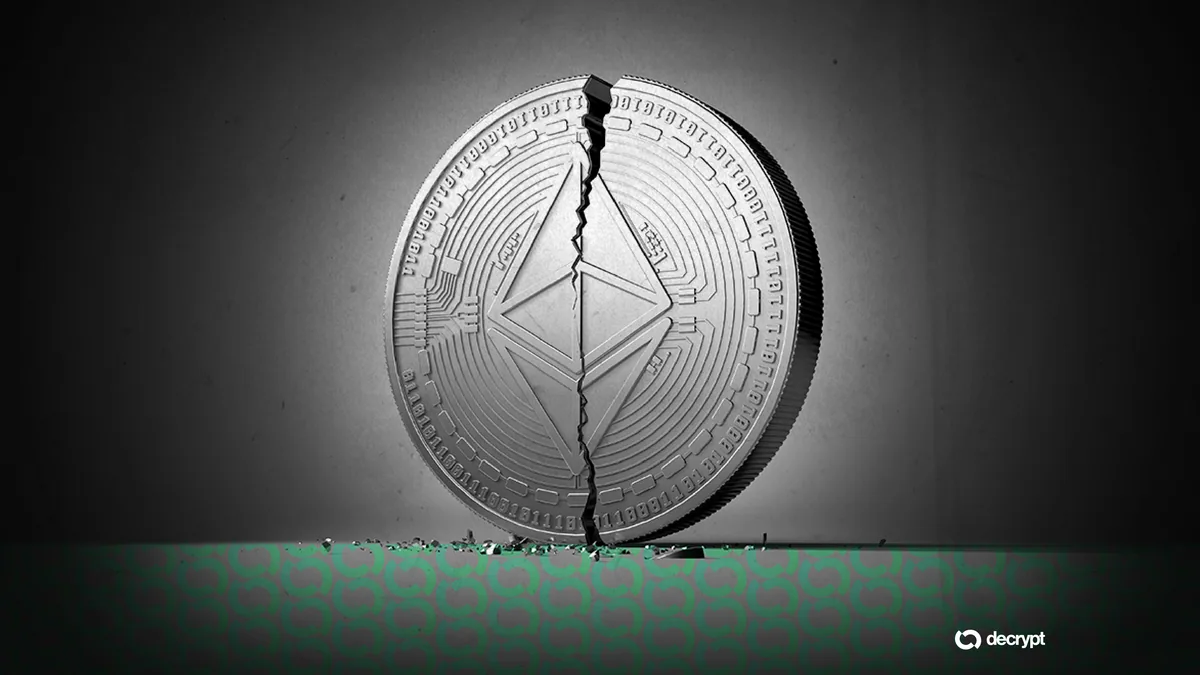 Изображение Ethereum и искусственного интеллекта на фоне безопасности блокчейна