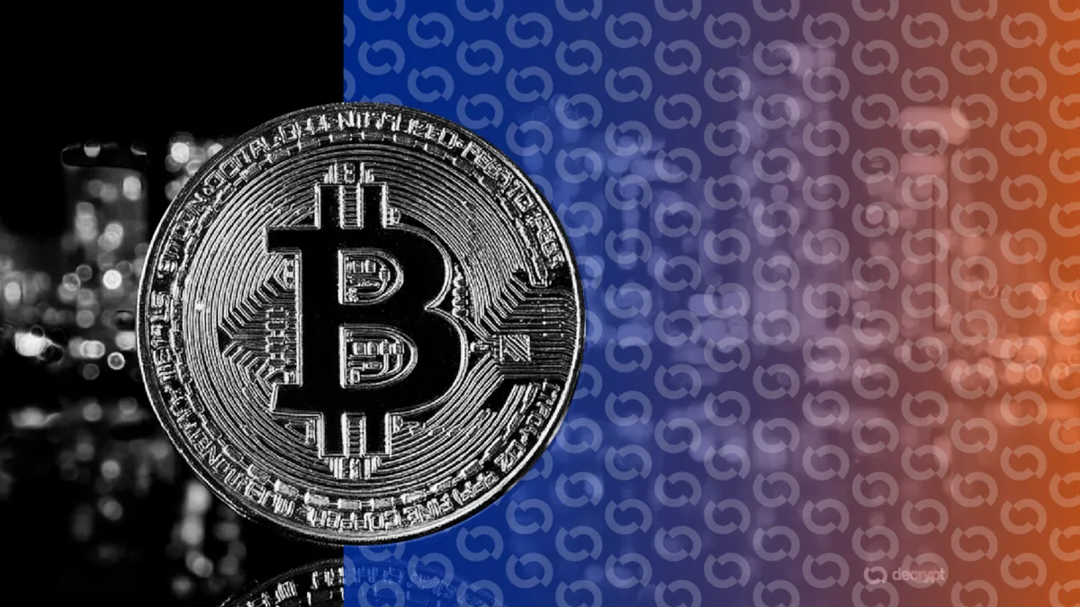 График, показывающий отставание форка Bitcoin с BIP-110 от основной сети