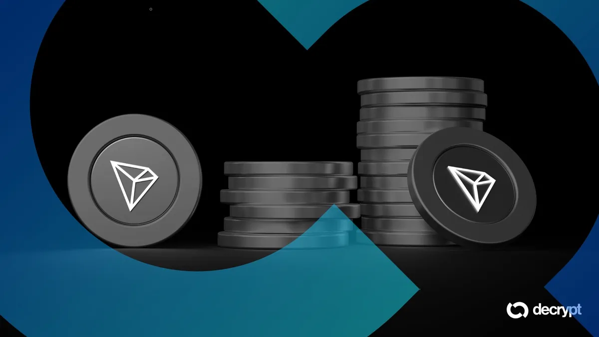 Иллюстрация блокчейна Tron с отметками санкционированных адресов ISIS-K