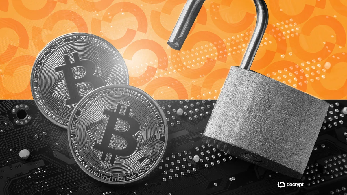 Логотип SafePal на фоне цифрового кода и замка символизирует утечку данных